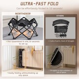 Northdeer Opvouwbare trampoline, trampoline, trampoline, trampoline, voor volwassenen en kinderen, 200 kg, met verstelbare stang, fitnessapparatuur voor binnen en buiten