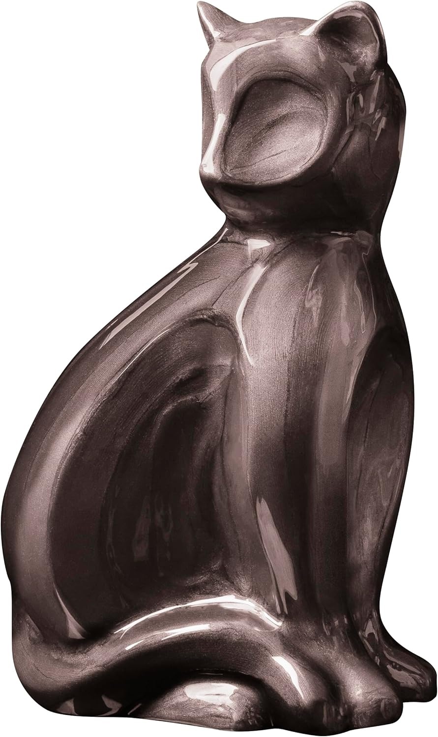 Zwarte Aluminium Kattenurn Handgemaakt - 64% Korting