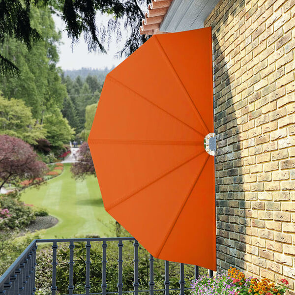 Inklapbaar Terrasscherm 160 cm Terracotta - 60% Korting!