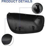 Zijspiegelkappen 1 paar gestructureerd zwart kunststof voor Toyota Yaris 2005-2011