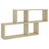 VidaXL Wandschap 100x18x53 cm Sonoma Eiken (55% Korting)