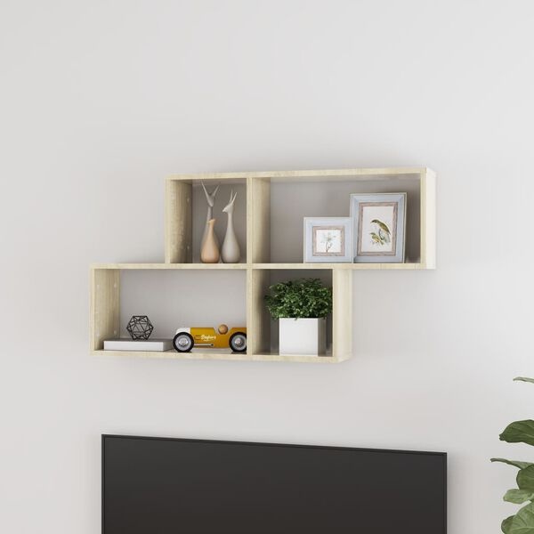 VidaXL Wandschap 100x18x53 cm Sonoma Eiken (55% Korting)