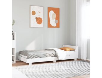 VidaXL Grenenhouten Bedframe Wit 140x200 cm - 65% Korting