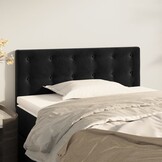 VidaXL Hoofdbord 90x5x78/88 cm Fluweel Zwart - 69% Korting!