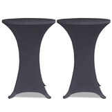 vidaXL Stoelhoes Stretch Antraciet (2 stuks) - 40% Korting!