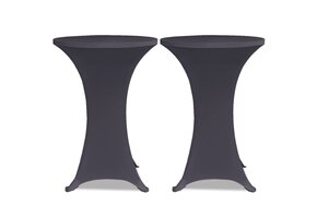 vidaXL Stoelhoes Stretch Antraciet (2 stuks) - 40% Korting!
