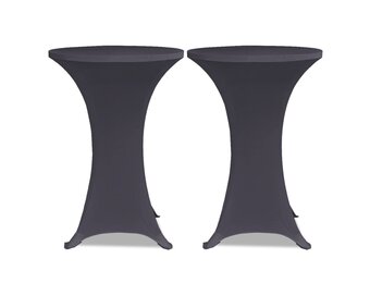vidaXL Stoelhoes Stretch Antraciet (2 stuks) - 40% Korting!