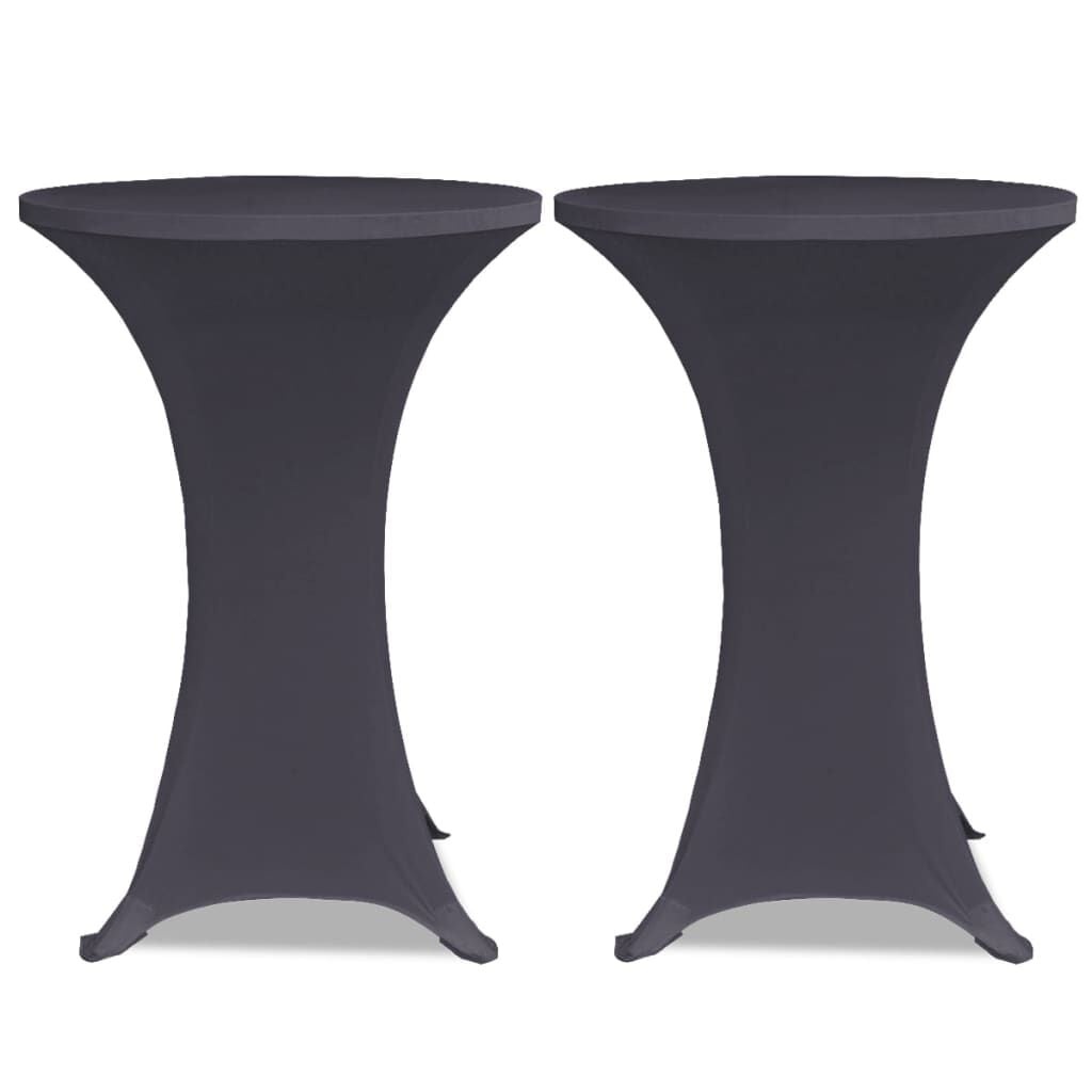 vidaXL Stoelhoes Stretch Antraciet (2 stuks) - 40% Korting!