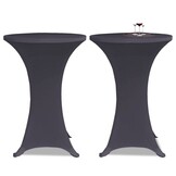 vidaXL Stoelhoes Stretch Antraciet (2 stuks) - 40% Korting!