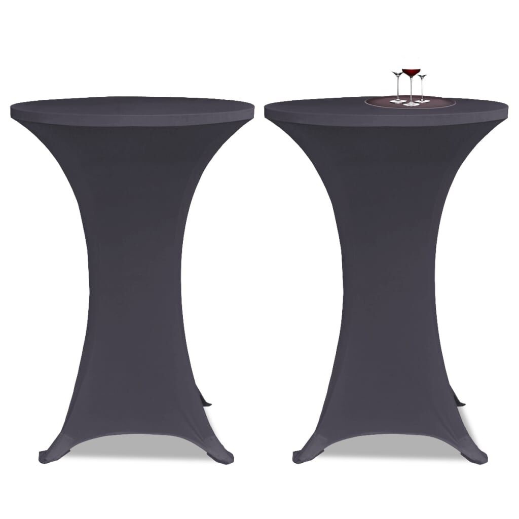 vidaXL Stoelhoes Stretch Antraciet (2 stuks) - 40% Korting!