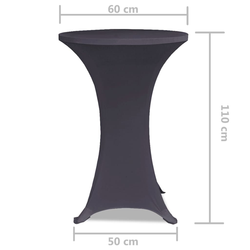 vidaXL Stoelhoes Stretch Antraciet (2 stuks) - 40% Korting!