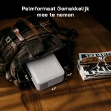 WOLFANG Mini Projector met Statief, 1080P Full HD Draagbare Telefoonprojector, Buiten Home Theater Filmprojector Compatibel met HDMI, USB, Smartphone, Tablet, PC, TV Stick, AV, Micro SD Kaart