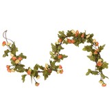 vidaXL Kerstslingers met Bloemen - 6 stuks, 215 cm, Zonsondergang Rood - 55% Korting!
