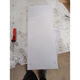2 zwevende wandschappen - 60cm wit MDF met 72% korting