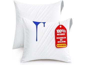 Set van 2 Waterdichte Kussenbeschermers 60x60 cm - 50% Korting