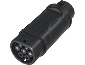 Oplaadadapter voor elektrische auto Type 1 naar Type 2 - 16A tot 32A