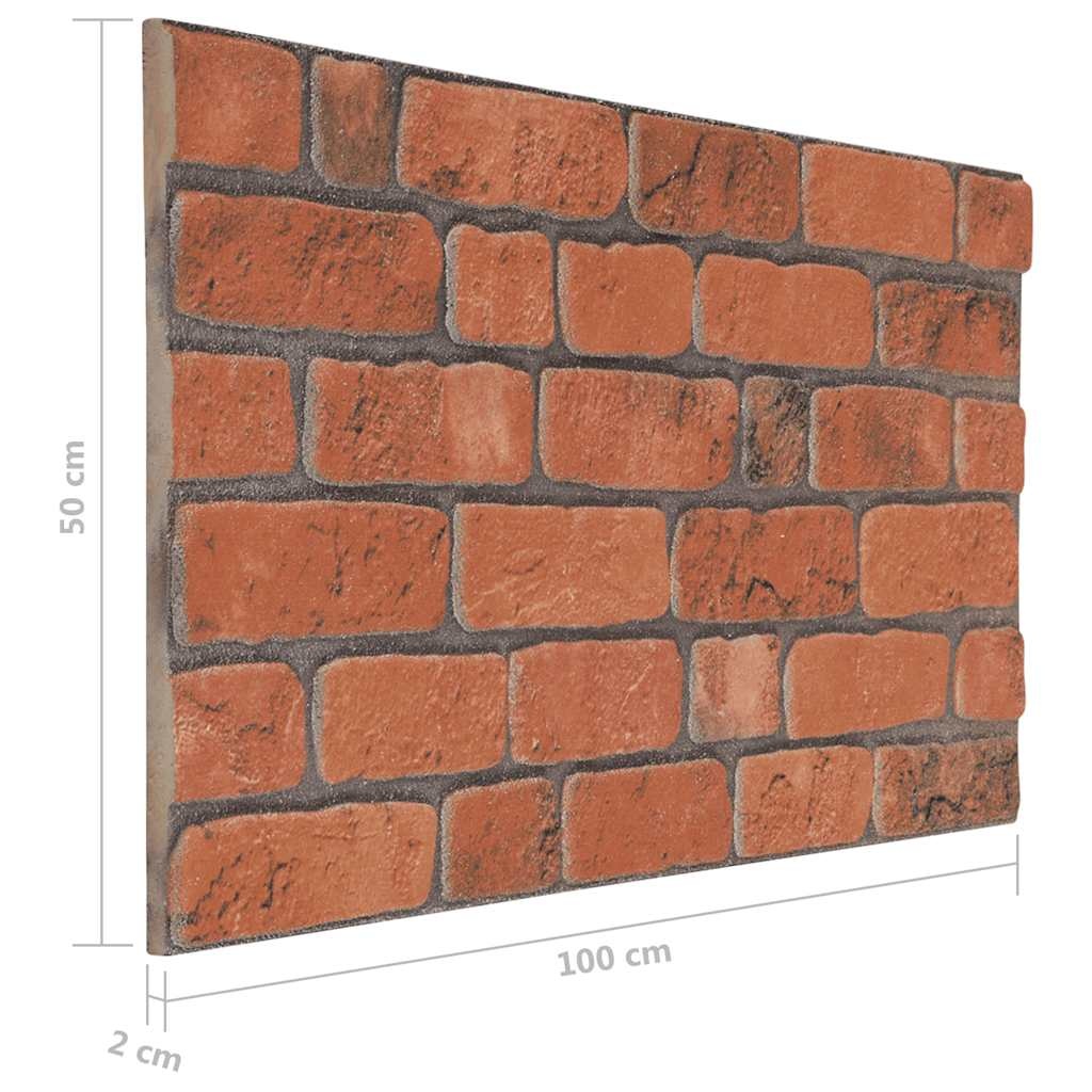 vidaXL 3D Wandpanelen Baksteen Terracotta (10 st.) - 61% Korting