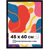 Zwarte Fotolijst 45x60 cm - Onbreekbaar Acrylglas | 67% Korting