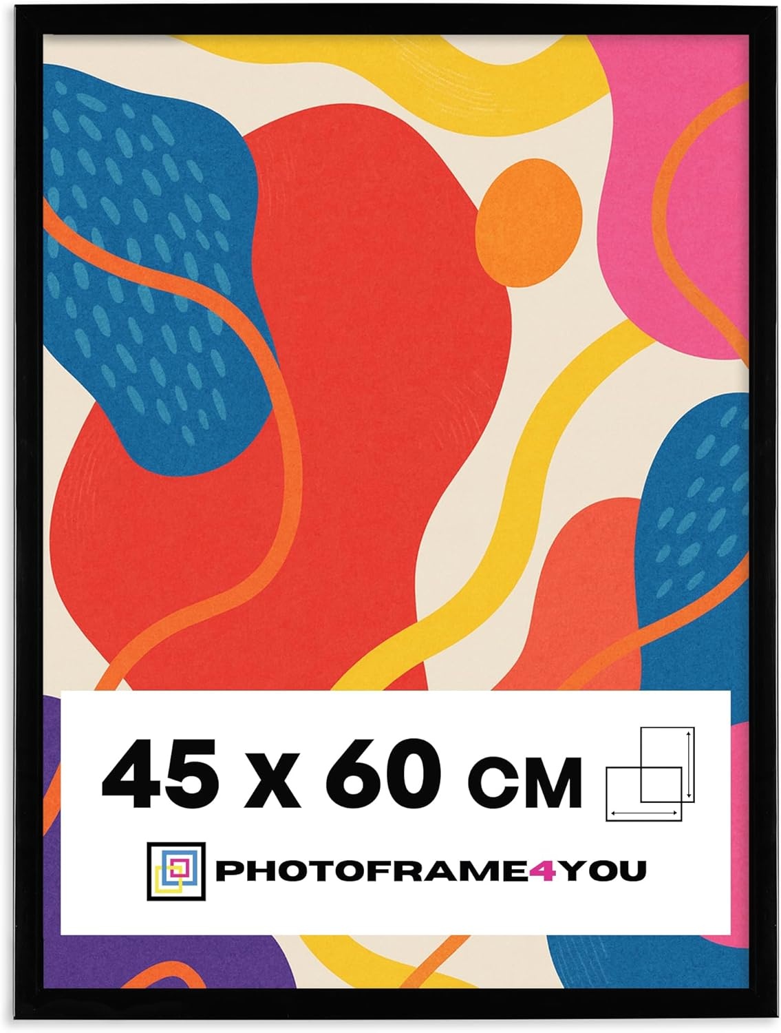 Zwarte Fotolijst 45x60 cm - Onbreekbaar Acrylglas | 67% Korting