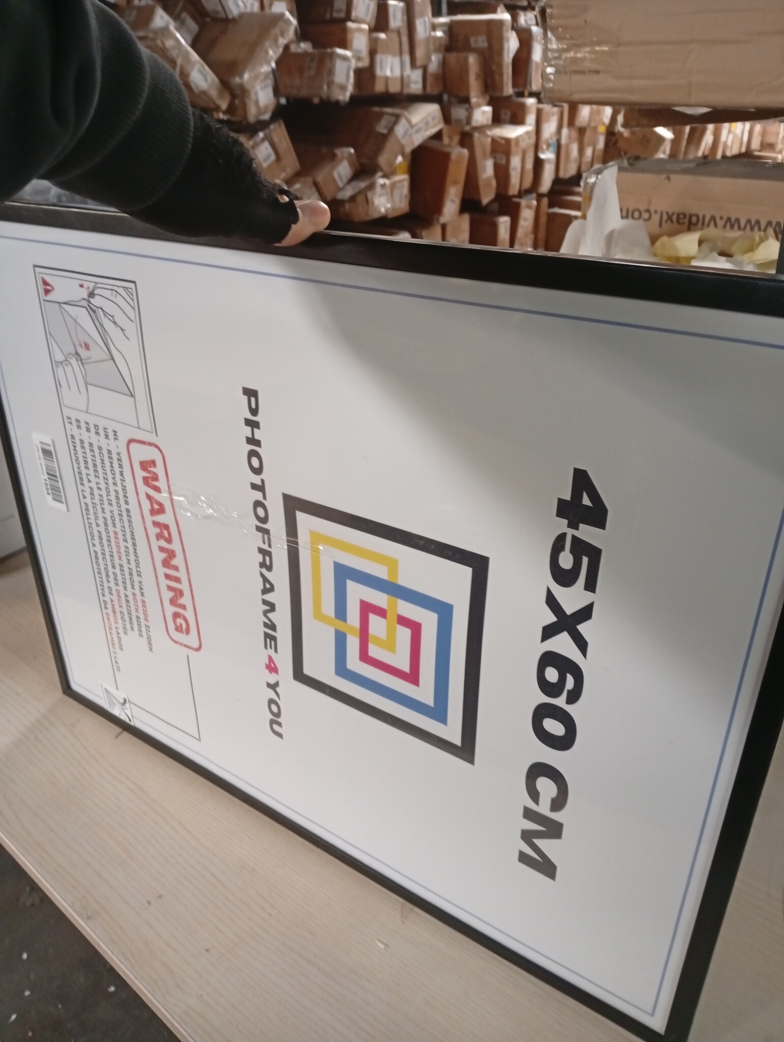 Zwarte Fotolijst 45x60 cm - Onbreekbaar Acrylglas | 67% Korting