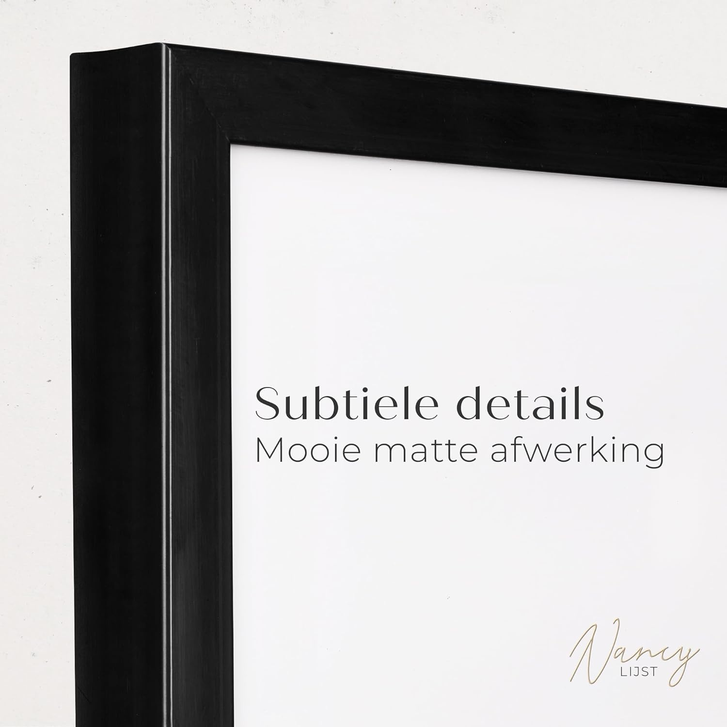 Zwarte Fotolijst 45x60 cm - Onbreekbaar Acrylglas | 67% Korting