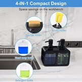 Afwasmiddeldispenser Keuken Spoelbak Organizer met 55% Korting