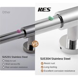 Douche Rail RVS SUS304 100cm - 51% Korting