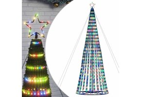 78% Korting: vidaXL LED Kerstboom Kleurrijk 403cm 1028 LEDs