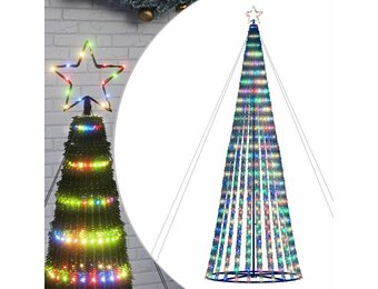 Gekleurde LED Kerstboom 403cm met 1028 Lampjes - 8 Lichteffecten - 87% Korting