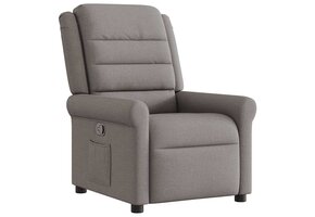 VidaXL Fauteuil Verstelbaar Stof Taupe - 57% Korting!