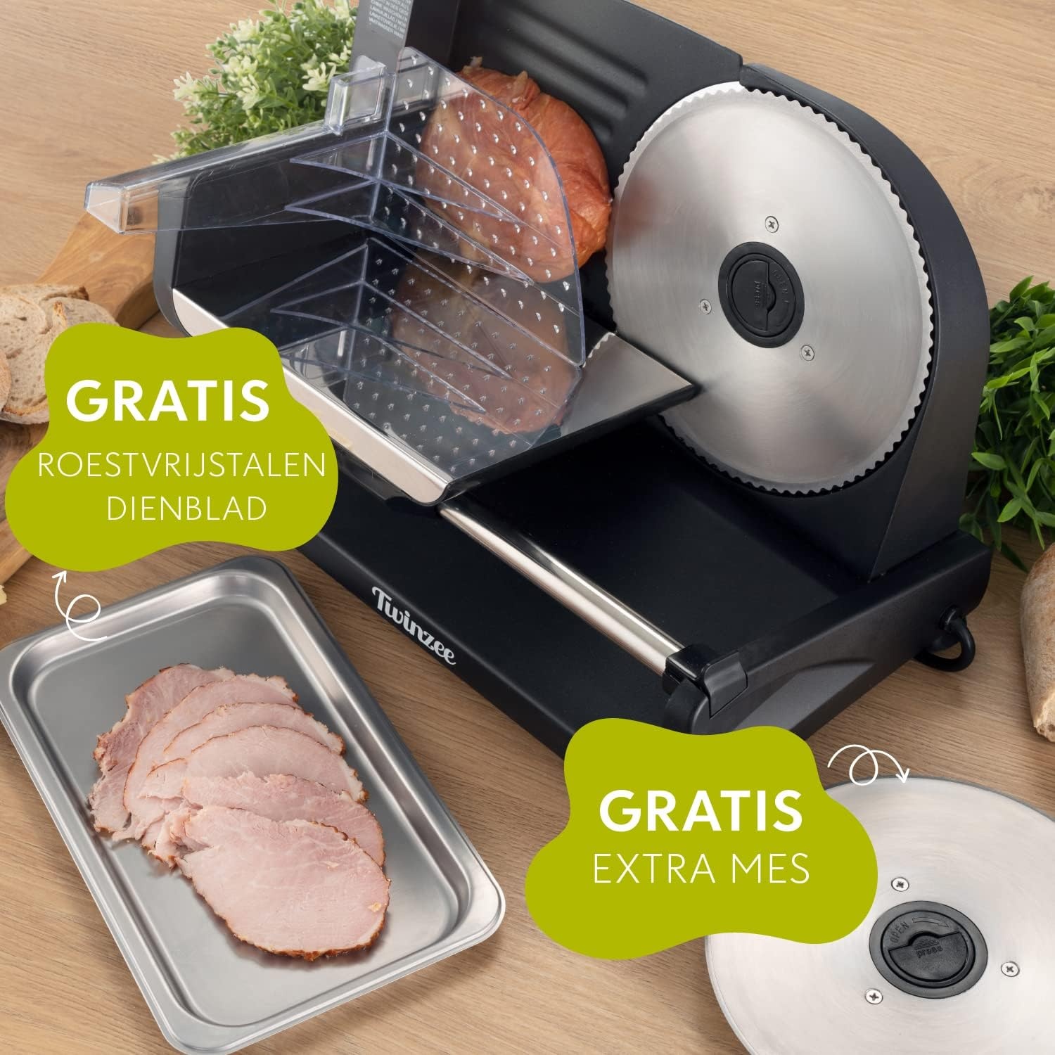 Elektrische RVS Allessnijder (34% Korting) - 15mm Dikte, 2 Bladen