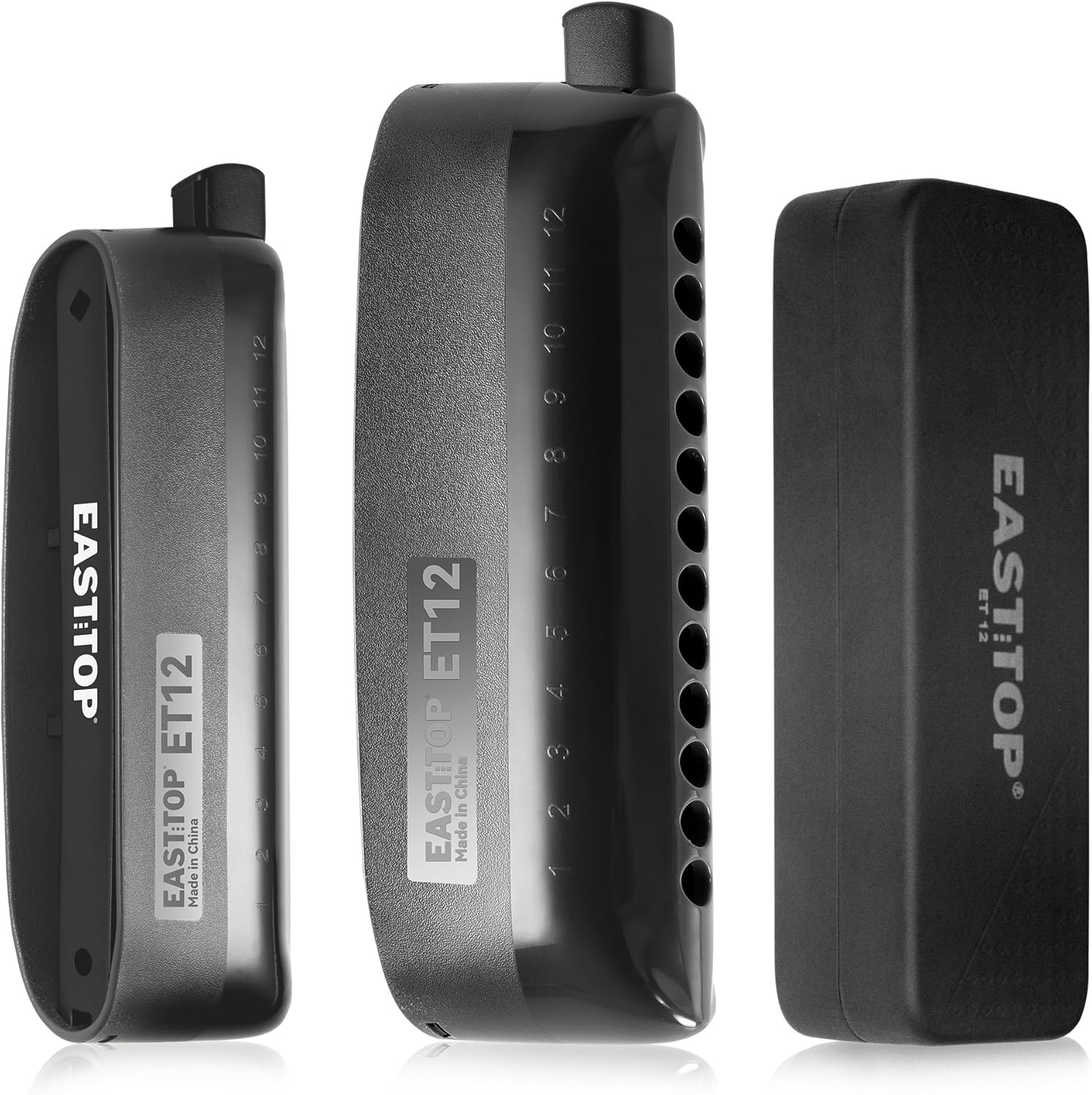 East Top Chromatische Harmonica ET12-BK Zwart | -48% Korting