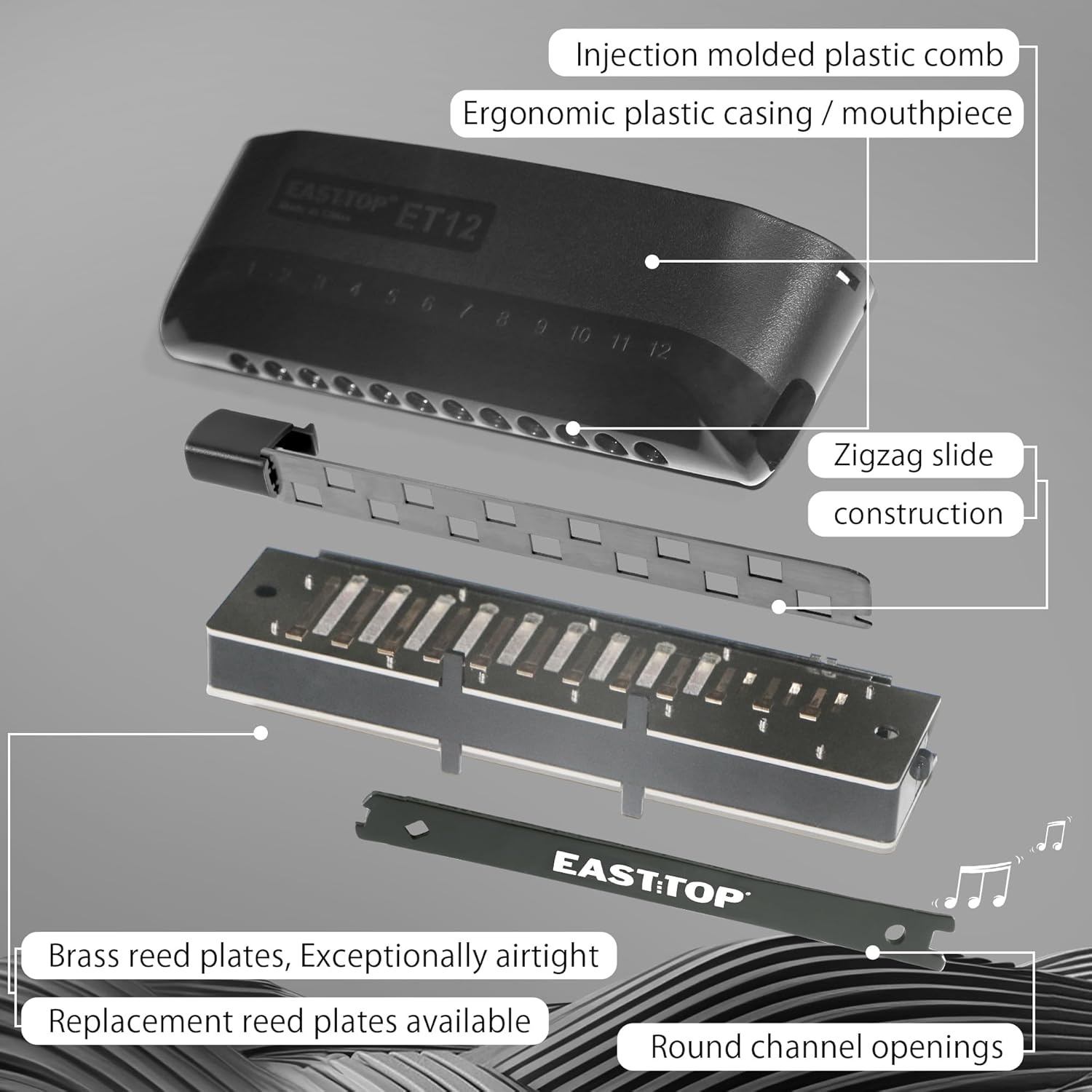 Chromatische Mondharmonica 12 Tonen - 36% Korting!