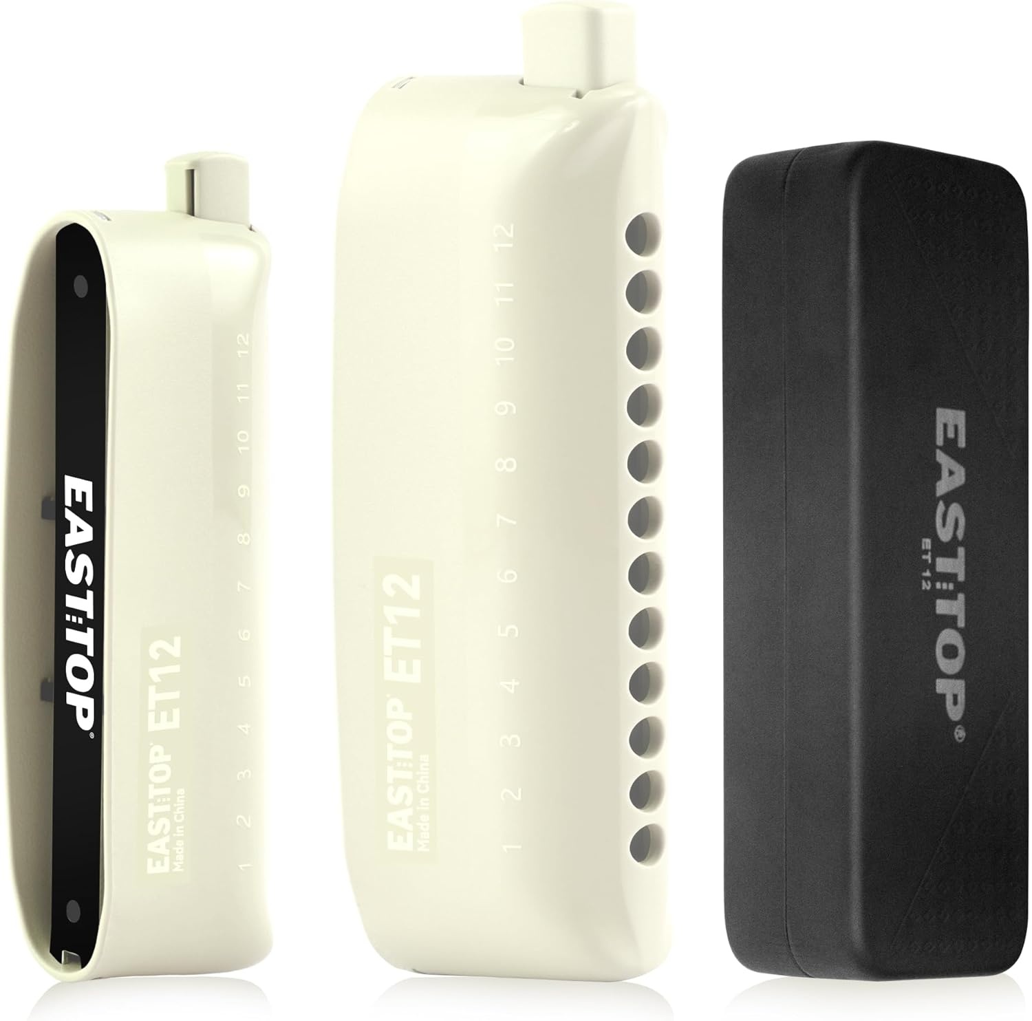 East Top Chromatische Harmonica ET12-BK Zwart | -48% Korting