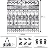 XL Waterdichte Picknickdeken 200x200cm - 70% Korting!