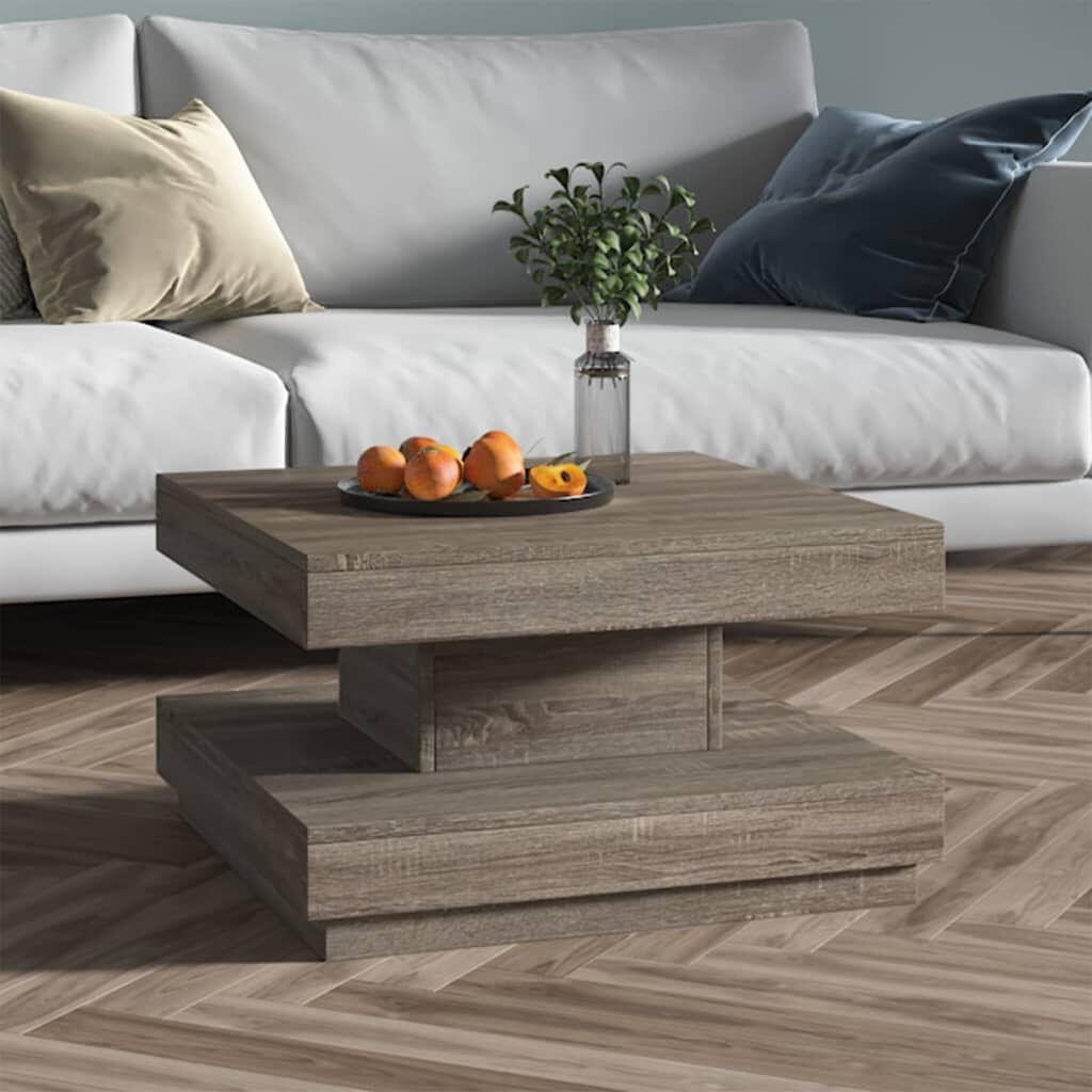 vidaXL Salontafel 60x60x35 cm MDF Grijs - 79% Korting!