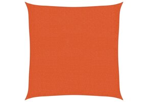 vidaXL Zonnezeil 3,6x3,6m HDPE Oranje - 66% Korting!