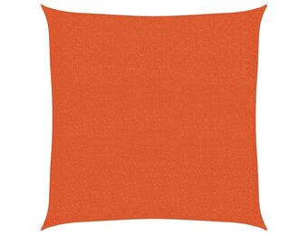 vidaXL Zonnezeil 3,6x3,6m HDPE Oranje - 63% Korting