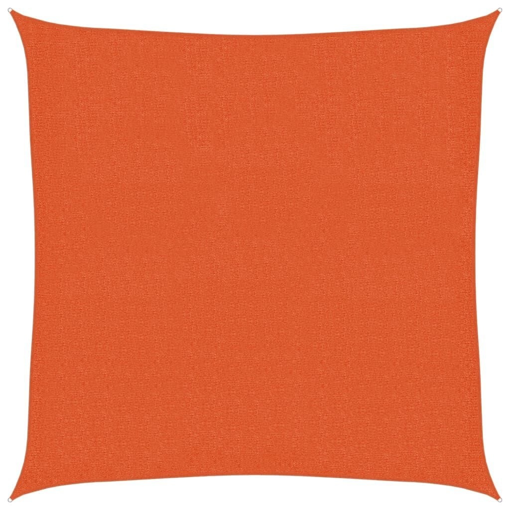 vidaXL Zonnezeil 3,6x3,6m HDPE Oranje - 63% Korting