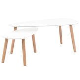 vidaXL Salontafel Set Grenenhout - Slechts 1 Kleine Tafel - 75% Korting