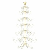Metalen Kerstboom met Standaard Goud 180 cm - 56% Korting!