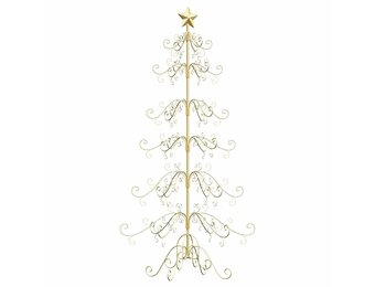 Metalen Kerstboom met Standaard Goud 180 cm - 56% Korting!