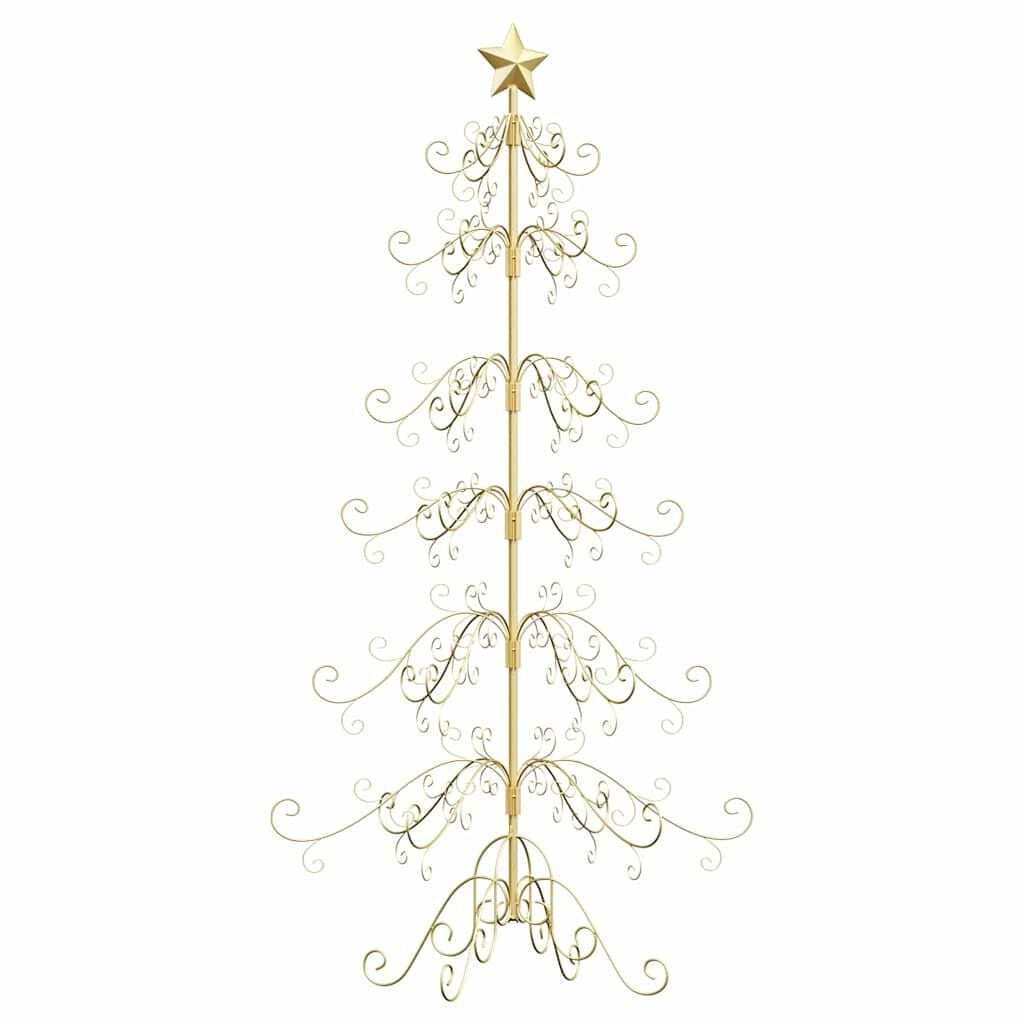 Metalen Kerstboom met Standaard Goud 180 cm - 56% Korting!