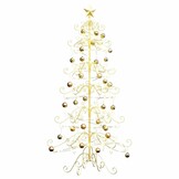 Metalen Kerstboom met Standaard Goud 180 cm - 56% Korting!