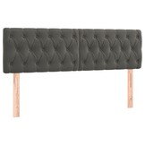 vidaXL Hoofdborden 2 st. Donkergrijs Fluweel - 63% Korting!