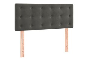 vidaXL Hoofdbord Fluweel 90x5x78/88 cm Donkergrijs - 60% Korting!