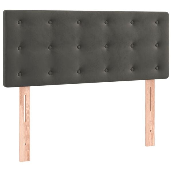 VidaXL Hoofdbord Fluweel Donkergrijs 90x5x78/88 cm - 69% Korting