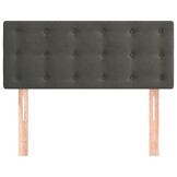 VidaXL Hoofdbord Fluweel Donkergrijs 90x5x78/88 cm - 69% Korting