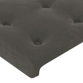 VidaXL Hoofdbord Fluweel Donkergrijs 90x5x78/88 cm - 69% Korting
