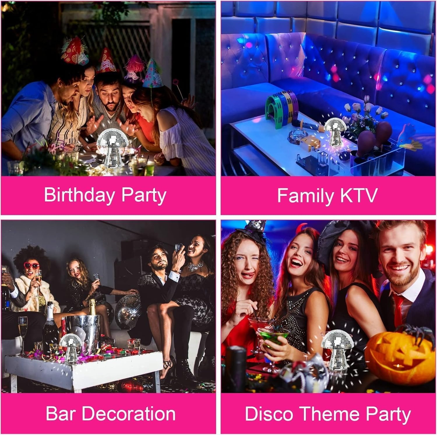 Spiegel Paddenstoel Disco Bal - 49% Korting